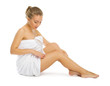 Young healthy girl isolated