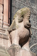 Kirchenfenster, Elefantenfigur, Sandstein, Basler Münster