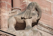 Kirchenfigur, Sandstein, Münster in Basel, Schweiz