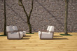 chairs at the terrace