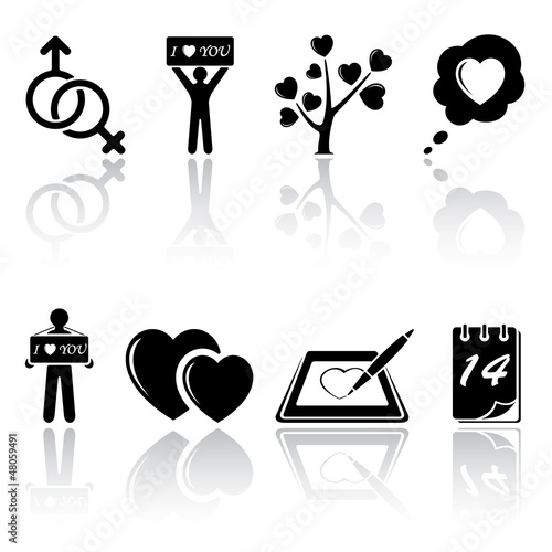 Vector: Valentines icons Valentines icons