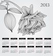 Vector: calendar 2013 calendar 2013
