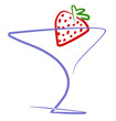 Cocktail con fresa