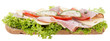 Ham- and Cheese Sandwich on white