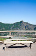 Bench in front Vesuvius crater