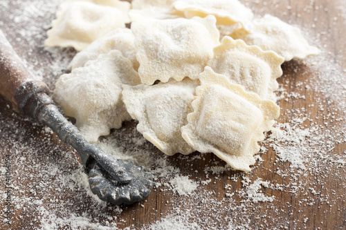 Photo: Preparing homemade ravioli Preparing homemade ravioli