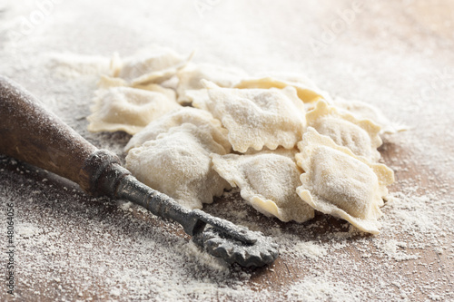 Photo: Preparing homemade ravioli Preparing homemade ravioli