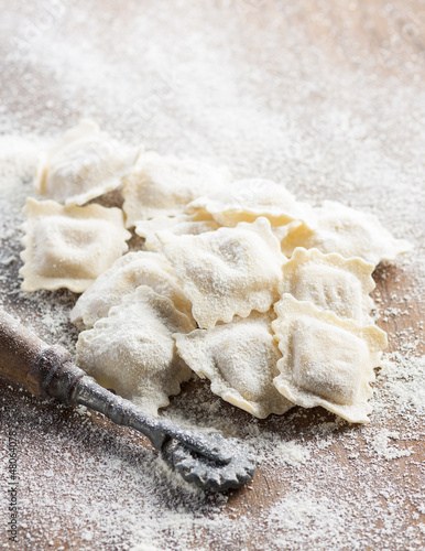 Photo: Preparing homemade ravioli Preparing homemade ravioli
