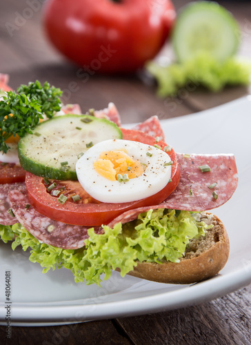 Photo: Fresh Salami Baguette Fresh Salami Baguette