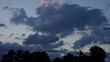 Timelapse of evening sky and clouds