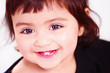 Happy baby face closeup