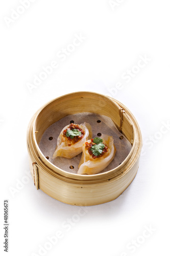 Photo: dim sum in bamboo steam containers dim sum in bamboo steam containers