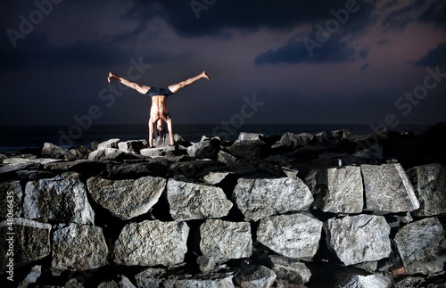 Photo: Yoga on the rocks Yoga on the rocks