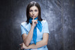 upset business woman