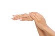 Photo : Beautiful hands of young woman, body care Beautiful hands of young woman, body care