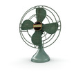 canvas print picture - Old american fan