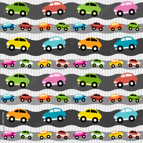 Vector: Background with cars Background with cars