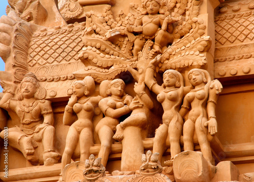 Photo: Wandfries, Brihasdishvara Temple, Thanjavur, Indien Wandfries, Brihasdishvara Temple, Thanjavur, Indien