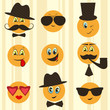 Vector: Retro smileys Retro smileys