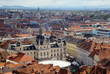 Panorama of the Graz with the city hall, Austria
