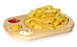 Patatas tres salsas.