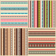set of color seamless backgrounds with ornaments