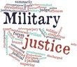 Word cloud for Military justice