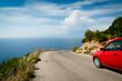Road in mountain along coast (greek island, Zante)
