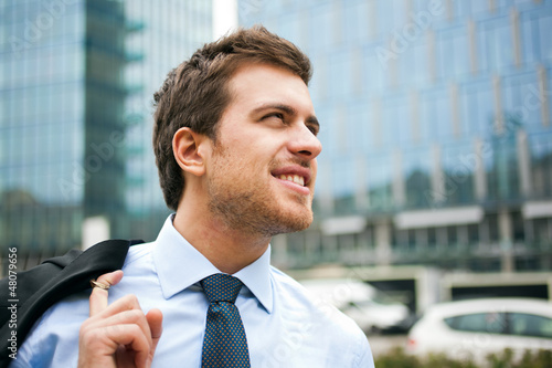 Photo: Outdoor businessman Outdoor businessman