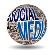 Social Media concepts isolated on white (included Clip Path)