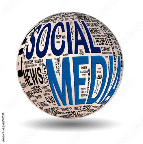 Illustration: Social Media concepts isolated on white (included Clip Path) Social Media concepts isolated on white (included Clip Path)