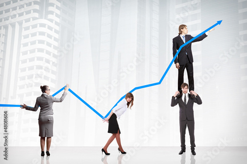 Photo: Business Growth And Success Graph Business Growth And Success Graph