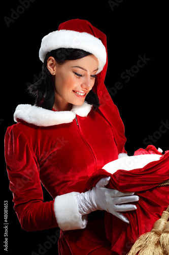 Photo: pretty santa girl pretty santa girl