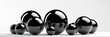 abstract metal balls