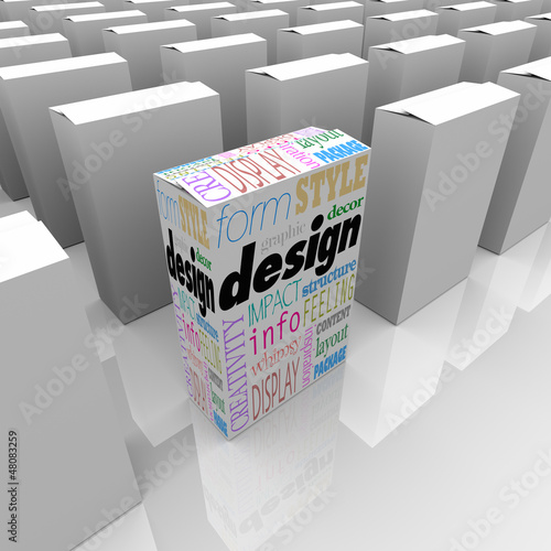 Illustration: Great Graphic Design One Unique Product Box Stands Out Great Graphic Design One Unique Product Box Stands Out