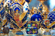 Faberge style Eggs at jewelry store