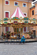 merry-go-round carousel on town square