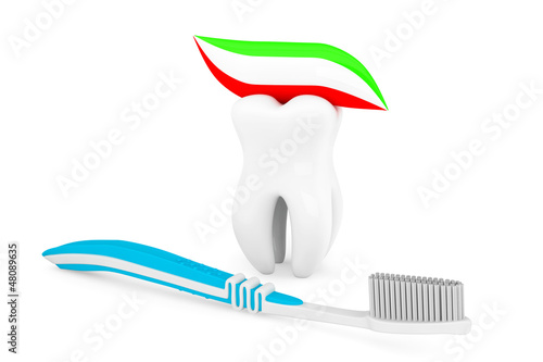 Illustration: Toothbrush with Paste Toothbrush with Paste