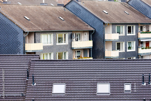 Photo: Urban high-density condo building blocks housing Urban high-density condo building blocks housing