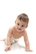 Foto: Happy baby gambling on a towel Happy baby gambling on a towel