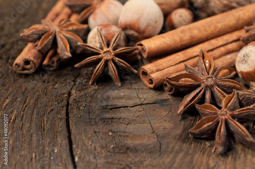 Photo: cinnamon sticks and star anise cinnamon sticks and star anise