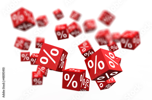 Illustration: sale cubes sale cubes