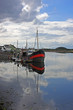 boats moored at Irvine, Scotland