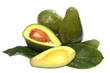 avocado fruit on a white background
