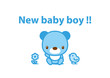 message card new baby boy 001