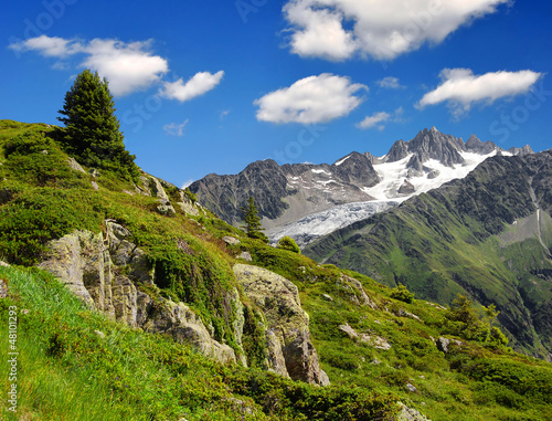 Photo: View of the Savoy Alps-Europe View of the Savoy Alps-Europe