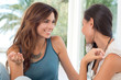 Two Beautiful Women Talking
