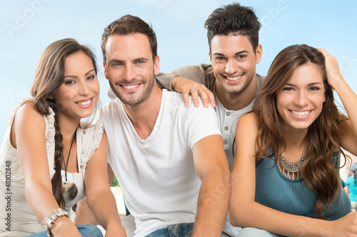 Photo: Group Of Happy Friends Group Of Happy Friends