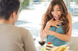 Surprised Woman With Engagement Ring