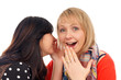 woman talks